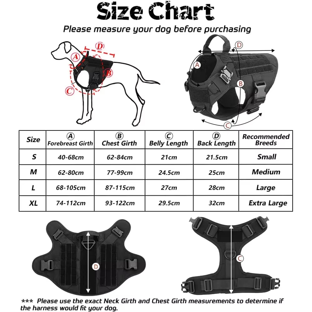 MetroPaw Guard™ – Tactical Dog Harness Set