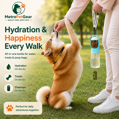 MetroPaw Sip™ – 3-in-1 Portable Pet Water Cup