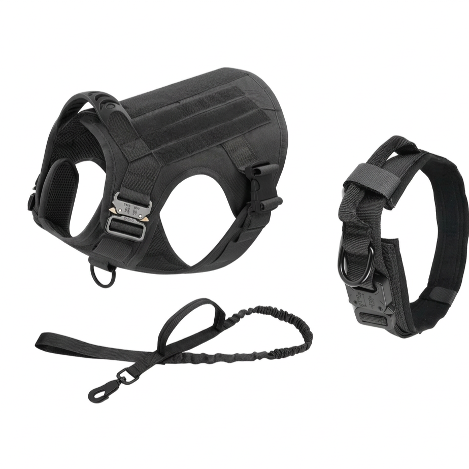 MetroPaw Guard™ – Tactical Dog Harness Set