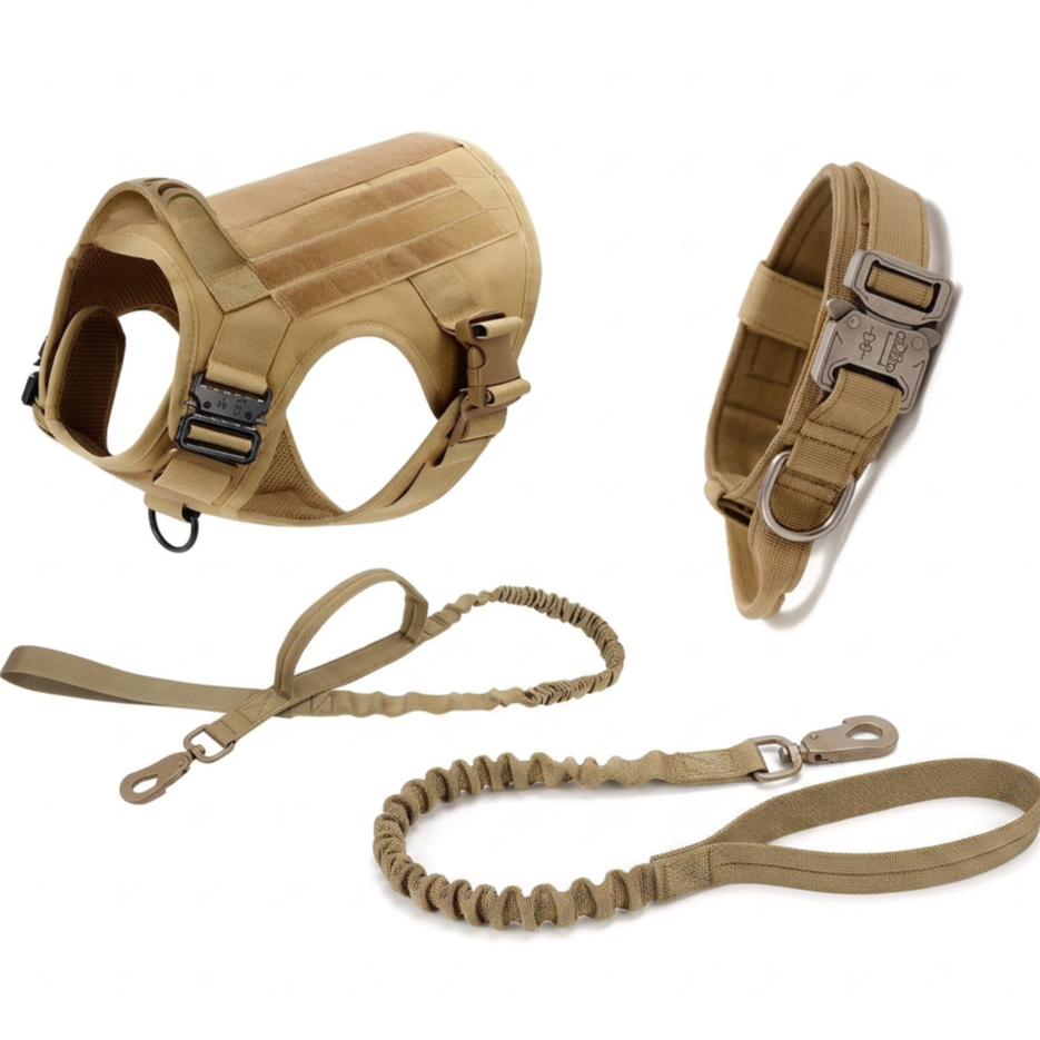 MetroPaw Guard™ – Tactical Dog Harness Set